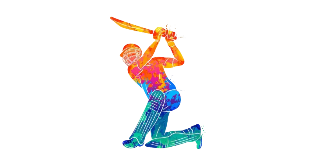 cricket batsman illustration